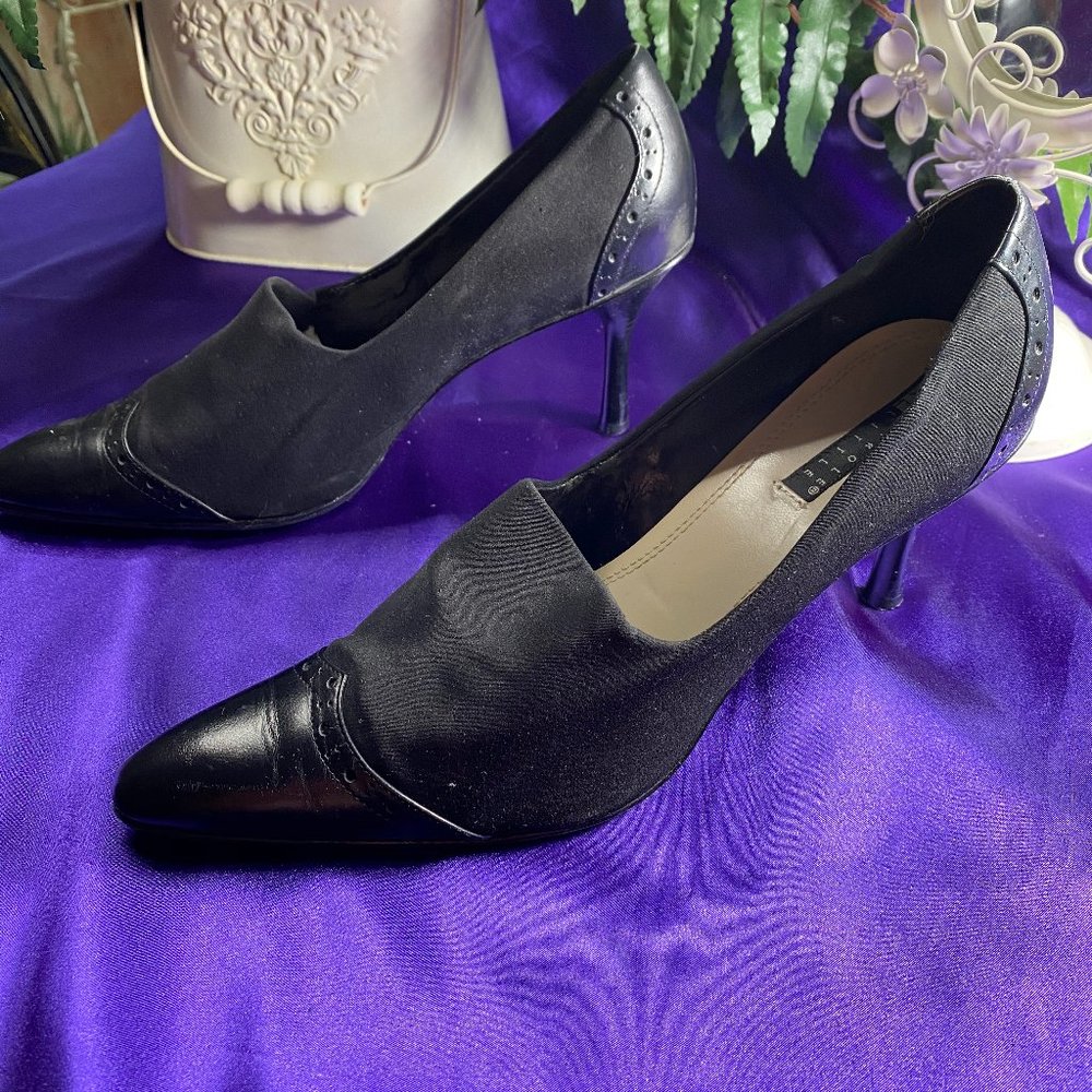 📌Carole Little Elegant Pointed Toe Leather Pumps - Picture 4 of 14